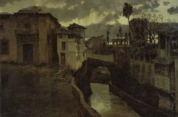 A Shower in Granada, Antonio Munoz Degrain